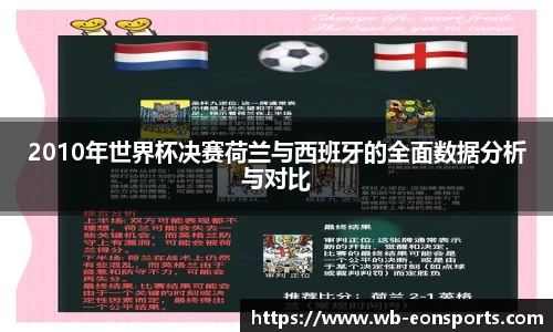 2010年世界杯决赛荷兰与西班牙的全面数据分析与对比